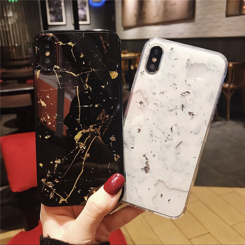 Lovebay tālruņa futrālis iPhone 13 12 11 Pro Max 7 8 Plus X XR XS Max 12 SE 2 Luxury Bling zelta folijas marmora mirdzošs mīksts TPU vāciņš