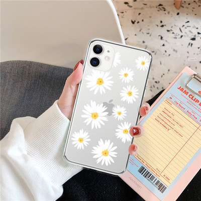 Калъф Art Flowers Pattern Case за iPhone 12 11 Pro Max XS Max XR X 6 6S 7 8 Plus 5 5S SE 2020 12 Mini 13 Pro Max Soft TPU Clear Cover