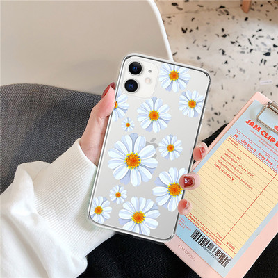 Калъф Art Flowers Pattern Case за iPhone 12 11 Pro Max XS Max XR X 6 6S 7 8 Plus 5 5S SE 2020 12 Mini 13 Pro Max Soft TPU Clear Cover