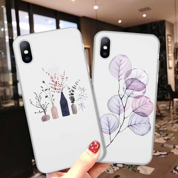 Красив калъф с цветя Lovebay за iPhone 13 12 11 14 Pro Max XS Max XR X 7 8 6 Plus 5 5S 2020 12 Mini Matte Soft TPU Clear Cover