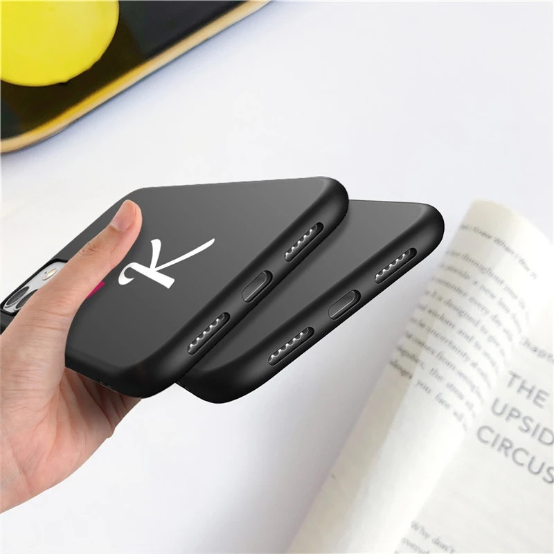 Armas roosa Love Heart telefoniümbris iPhone 13 Pro Max 13 Mini 12Pro 12 11 Pro Max jaoks, algustäht A kuni Z Pehme silikoonist tagakaas