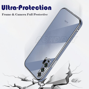 Калъф за телефон с квадратна броня за Huawei Honor 8X 9X 30i 10i 50 60 70 20 10 Lite 30 Pro Nova 9 SE P40 P30 P20 Pro Заден капак