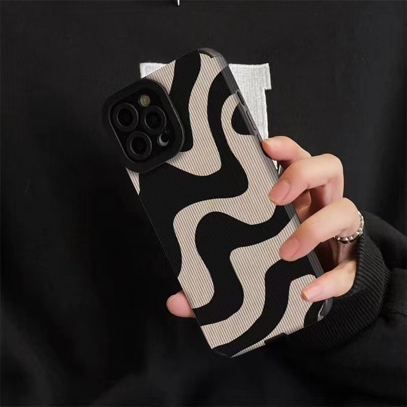 Telefonska maska sa crtanim zebrastim prugama za iPhone 14 13 12 11 Pro Max XR Xs XSMax X 12 13 Mini 7 8 Plus Leopard stražnji poklopac otporan na udarce