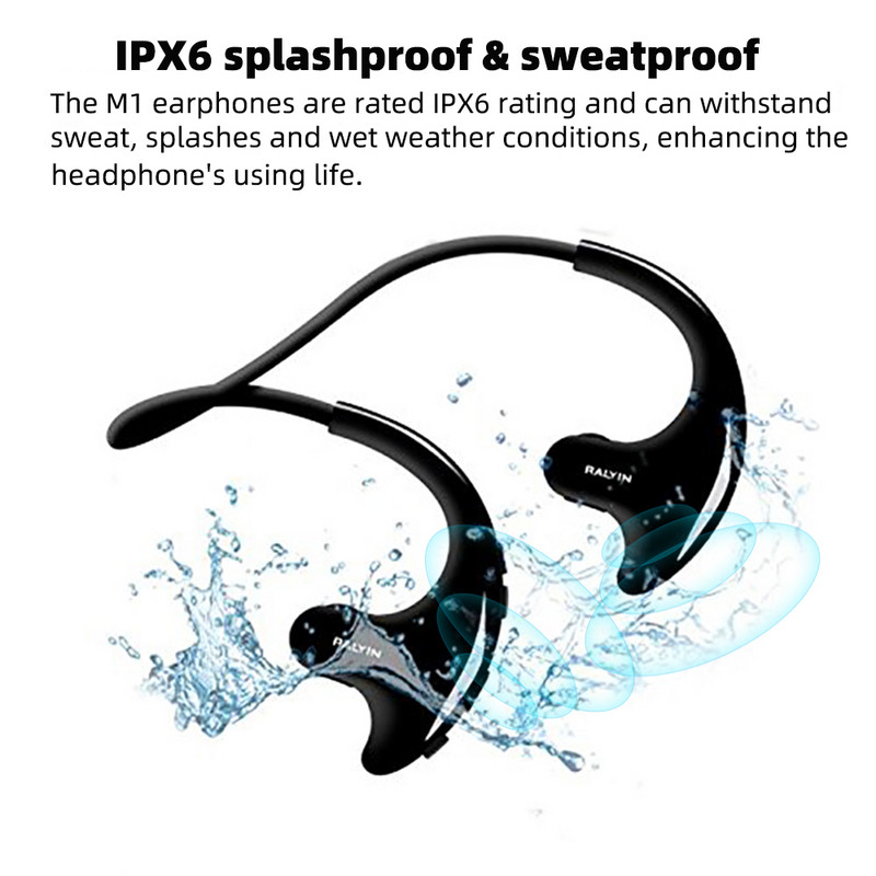Ralyin/Newsmy 8GB mp3 music player bluetooth ακουστικά αθλητικά αδιάβροχα ασύρματα ακουστικά bluetooth ακουστικά για τηλέφωνο