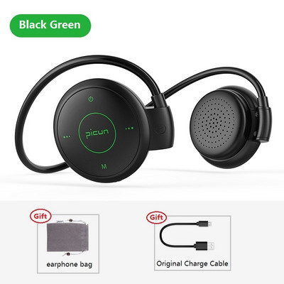Picun T6 kuka za uho Bežične Bluetooth slušalice Sportske vodootporne slušalice MP3 Slušalice za smanjenje buke Podržavaju TF karticu