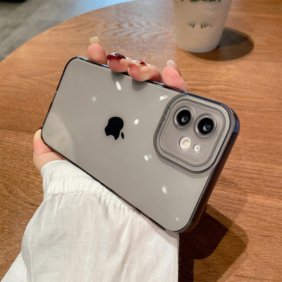 Kaamera kaitse Pehmed läbipaistvad telefoniümbrised iPhone 13 Pro Max 12 11 XS Max XR X 7 8 Plus 13Pro 14 löögikindel läbipaistev kate