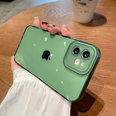 Kaamera kaitse Pehmed läbipaistvad telefoniümbrised iPhone 13 Pro Max 12 11 XS Max XR X 7 8 Plus 13Pro 14 löögikindel läbipaistev kate