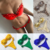 Szexi mikrotangas bikini 2021, váll nélküli fürdőruha, női magas vágású fürdőruha kötszer brazil fürdőruha úszóbikini Mujer