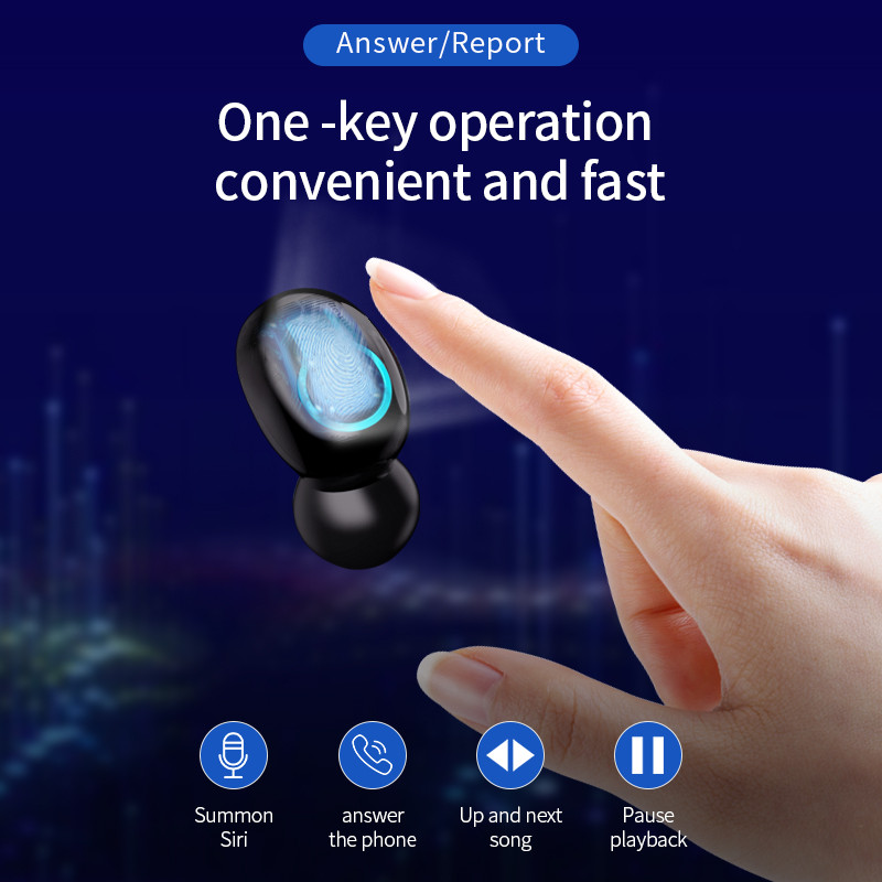 Q66 TWS Bluetooth V5.0 Ακουστικά Αθλητικά Αδιάβροχα Στερεοφωνικά Ασύρματα Ακουστικά Ακουστικά Ακουστικά Ακουστικά 6000mAh Ισχύς για iPhone Xiaomi