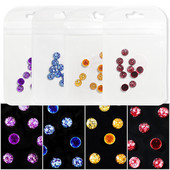 Akrilni ukrasi za nokte 3D poluokrugli zeleni crveni plavi kuglični nokti od aluminijske folije nakit privjesci ukrasi dodaci za manikuru