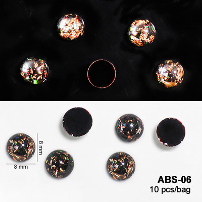 Akrilni ukrasi za nokte 3D poluokrugli zeleni crveni plavi kuglični nokti od aluminijske folije nakit privjesci ukrasi dodaci za manikuru