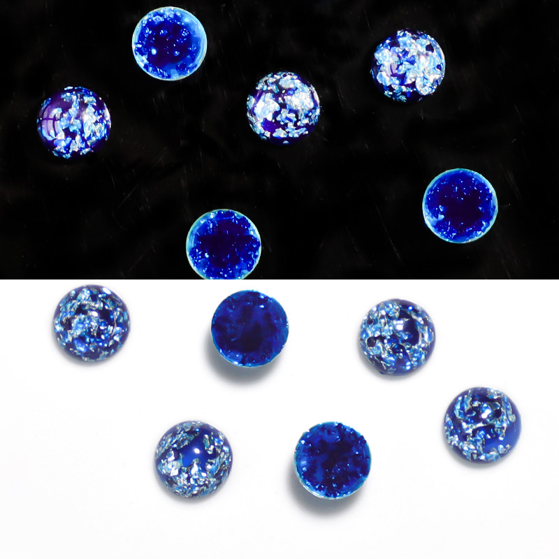 Akrilni ukrasi za nokte 3D poluokrugli zeleni crveni plavi kuglični nokti od aluminijske folije nakit privjesci ukrasi dodaci za manikuru