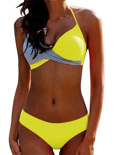 Costum de baie sexy pentru femei 2022 nou set bikini push up costume de baie solide pentru femei costum de baie brazilian pentru femei Set 2 piese