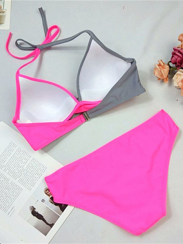 Costum de baie sexy pentru femei 2022 nou set bikini push up costume de baie solide pentru femei costum de baie brazilian pentru femei Set 2 piese