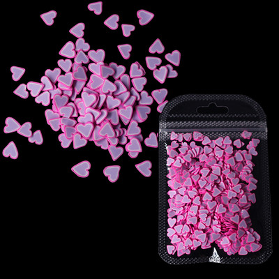 Love Nail Art flitterek Red Flake Nail Art Dekorációk Agyag Szelet Drágakövek Valentin-napi Manikűr tervezés Professzionális kiegészítők