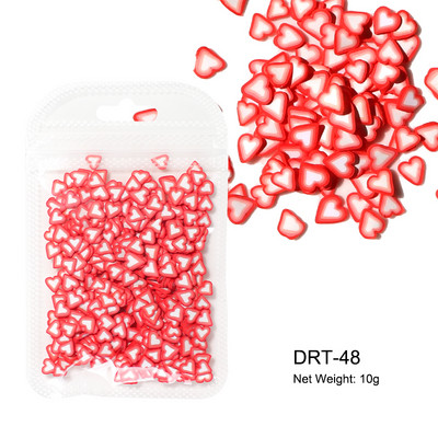 10g/zsák Gyümölcs szeletek Körömdíszek Karácsonyi Mikulás Virágok 3D Polimer Flitterek Agyag Design Matricák Barkács köröm Kiegészítők