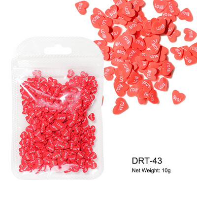 10g/zsák Gyümölcs szeletek Körömdíszek Karácsonyi Mikulás Virágok 3D Polimer Flitterek Agyag Design Matricák Barkács köröm Kiegészítők