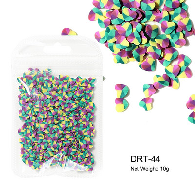 10g/zsák Gyümölcs szeletek Körömdíszek Karácsonyi Mikulás Virágok 3D Polimer Flitterek Agyag Design Matricák Barkács köröm Kiegészítők
