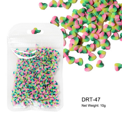 10g/zsák Gyümölcs szeletek Körömdíszek Karácsonyi Mikulás Virágok 3D Polimer Flitterek Agyag Design Matricák Barkács köröm Kiegészítők
