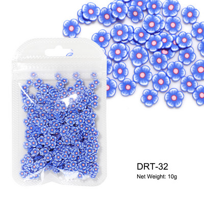 10g/zsák Gyümölcs szeletek Körömdíszek Karácsonyi Mikulás Virágok 3D Polimer Flitterek Agyag Design Matricák Barkács köröm Kiegészítők