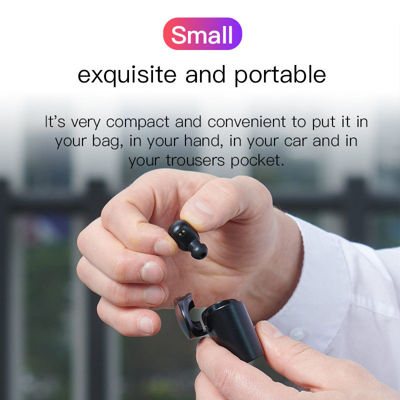 Оригинални Bluedio T-elf mini TWS слушалки Bluetooth 5.0 Спортни слушалки Безжични слушалки с кутия за зареждане за телефони