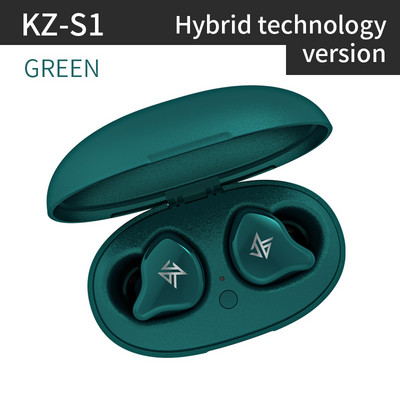Τα νεότερα ακουστικά KZ S1 S1D TWS ασύρματα Bluetooth 5.0 Ακουστικά αφής Ακουστικά δυναμικής υβριδικής μονάδας προγράμματος οδήγησης Ακουστικά ακύρωσης θορύβου