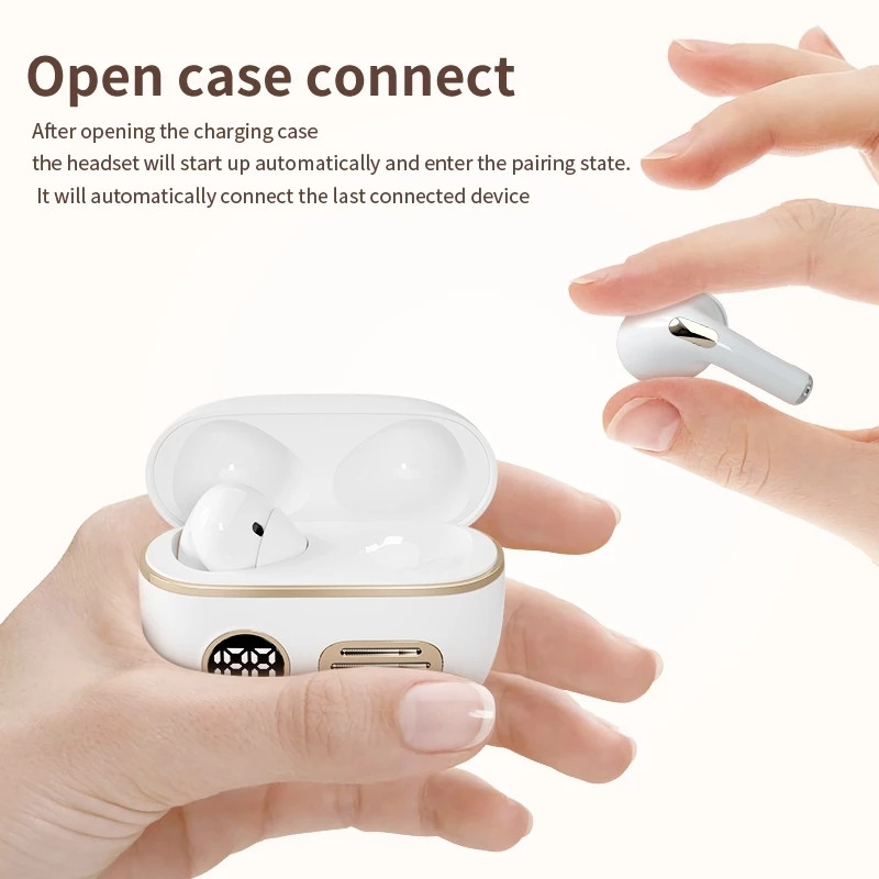 2022 Nove G09 Bluetooth slušalice HiFi stereo bežične slušalice s mikrofonom LED zaslon napajanja TWS retro Bluetooth 5.1 slušalice