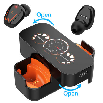Νέα ακουστικά TWS Bluetooth V5.0+EDR Ασύρματο Ακουστικό Ακύρωσης Θορύβου IPX7 Αδιάβροχα Αθλητικά Ακουστικά Ελέγχου Αφής