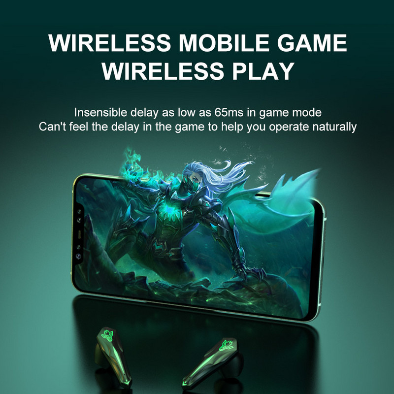 Νέο TWS Gaming Earphone Bluetooth 5.1 Low Latency 45ms Professional Gamer Bluetooth Headset with Mic Stereo Sound Headset