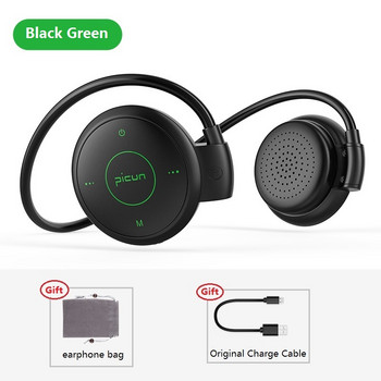 Picun T6 Sports Bluetooth Ακουστικό Ακουστικό Ασύρματο Αδιάβροχο MP3 Ακουστικά Μείωσης Θορύβου Υποστήριξη Ακουστικά TF Card