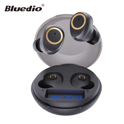 Bluedio D3 Безжични слушалки Преносими слушалки Touch Control BT 5.1 Слушалки за поставяне в ушите С калъф за зареждане Дисплей на батерията