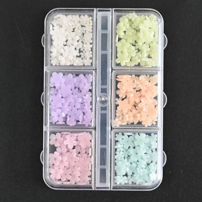 10db 3D körmök virág akril körömdísz divatos varázslatok kristályokkal faragott strasszok, nyomott körmök pillangó gyöngy díszítés