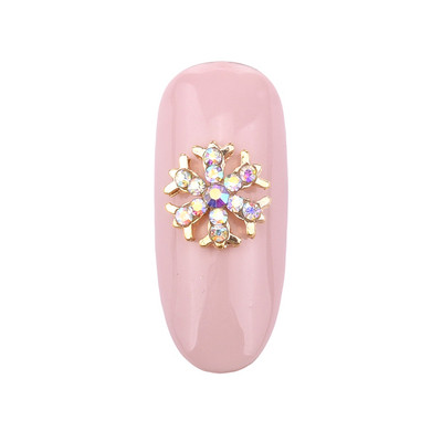 10 τμχ Crystal strass nail art πέτρες κράμα 3d διακοσμητικά λαμπερά γούρια νυχιών στρας για επώνυμα αξεσουάρ κοσμημάτων
