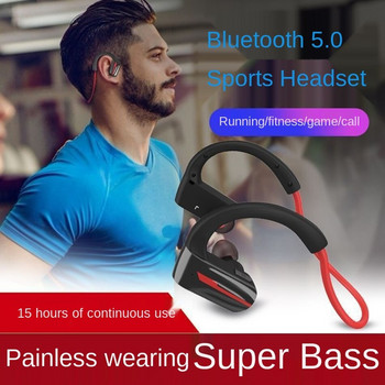 P9 Bluetooth 5.0 Слушалки Стерео безжични слушалки IPX4 Устойчиви на пот Спортни Bluetooth телефон Слушалки Шумопотискащи HD микрофон