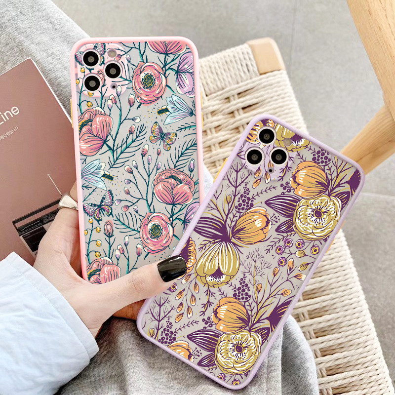 Θήκη τηλεφώνου Flower Plant για iphone 11 12 13 14 Pro Max για iphone X XS MAX XR 6s 7 8 Plus SE2 Πίσω αντικραδασμικό κάλυμμα Funda Shell