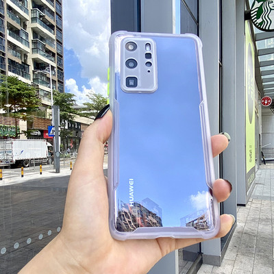 Luksuzna prozirna maska za telefon s okvirom otporna na udarce za HUAWEI P40 P30 Pro Lite Lens Potpuna zaštitna prozirna maska za Huawei P 40 P30