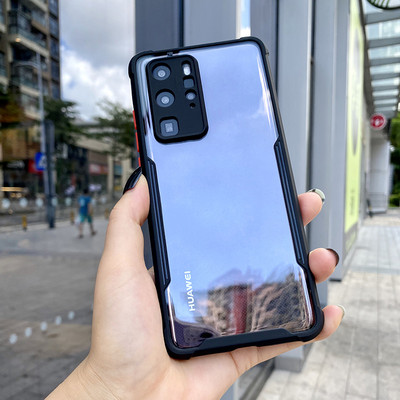 Luksuzna prozirna maska za telefon s okvirom otporna na udarce za HUAWEI P40 P30 Pro Lite Lens Potpuna zaštitna prozirna maska za Huawei P 40 P30