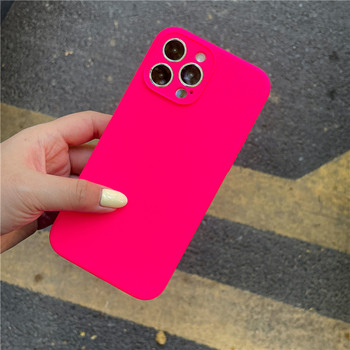 για iPhone 14 pro max Θήκη Neon Liquid Silicone 13 XR 7 8 Plus XS X Fluorescent Funda Case για iPhone 12 11 Pro Max SE Θήκες