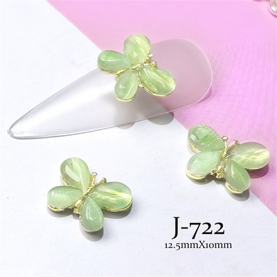 5 vnt. simfoninių drugelių dalys, nagai, žavesiai, stebuklingo lydinio papuošalai, opaliniai krištoliniai nagų papuošimai, spalvingi brangakmeniai, krištolo priedai