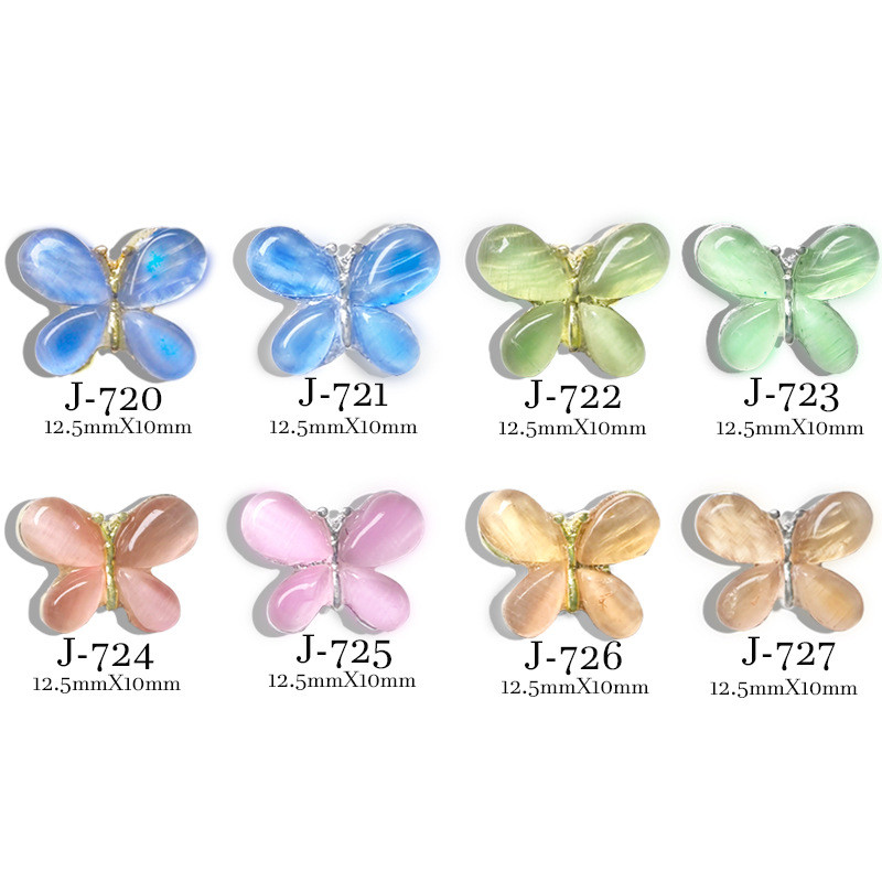 5 vnt. simfoninių drugelių dalys, nagai, žavesiai, stebuklingo lydinio papuošalai, opaliniai krištoliniai nagų papuošimai, spalvingi brangakmeniai, krištolo priedai