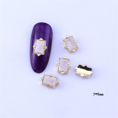 10 vnt Širdies nagų pakabukai Marmuriniai kevaliniai nagų dailė Kalnų krištolinio lydinio pakabukai Brangakmeniai Manikiūro Dekoras Kawaii Papuošalų Priedai