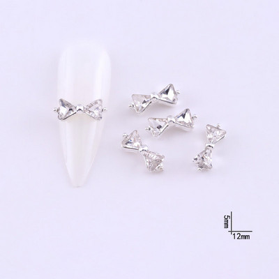 10db Gold CZ Spider Charms, 8type Real Gold bevont sárgaréz,Spider /Bee strassz köröm design arany ékszer fém köröm 12x12mm