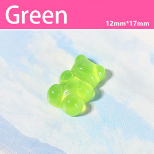 20kom Candy Bear privjesci za nokte Kristalno prozirno žele drago kamenje Dekoracije za manikuru Kawaii DIY dodaci za nokte sa kamenčićima 12*17 mm