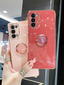 S20fe S 20 21 22 Πολυτελής επιμετάλλωση Τετράγωνη θήκη δαχτυλιδιού για Samsung Galaxy S20 Fe S22 S21 Plus Ultra 2022 5g Κάλυμμα σιλικόνης