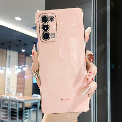 S20fe S 20 21 22 Πολυτελής επιμετάλλωση Τετράγωνη θήκη δαχτυλιδιού για Samsung Galaxy S20 Fe S22 S21 Plus Ultra 2022 5g Κάλυμμα σιλικόνης