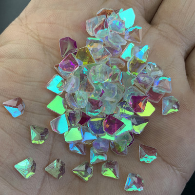 100db fotokróm Aurora strasszok körömdíszítések kristály medve, szív részek Bling meleg manó dizájn körmök gyémánt 3D drágakövek