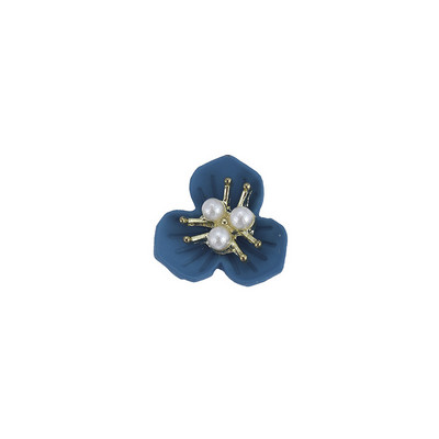10db Flowers Core Nail Charms Pearl Floret Retro strassz ötvözet spray festék virágzás 3D Charm Alkatrészek Manikűr kiegészítők 12*12mm