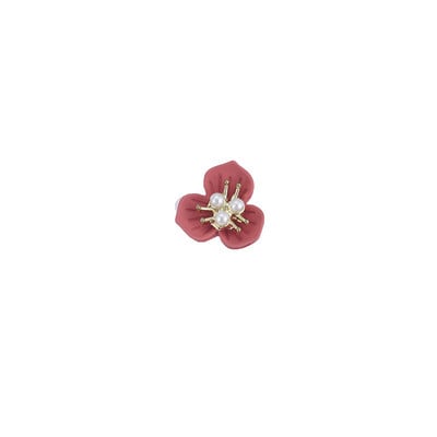 10db Flowers Core Nail Charms Pearl Floret Retro strassz ötvözet spray festék virágzás 3D Charm Alkatrészek Manikűr kiegészítők 12*12mm