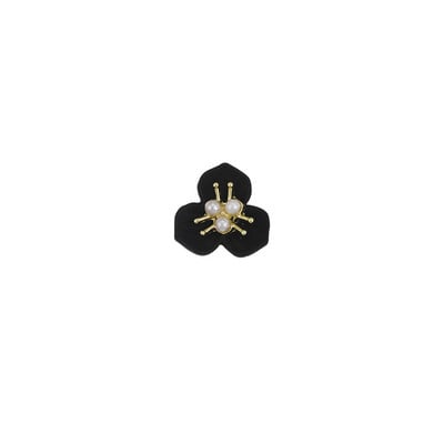 10db Flowers Core Nail Charms Pearl Floret Retro strassz ötvözet spray festék virágzás 3D Charm Alkatrészek Manikűr kiegészítők 12*12mm