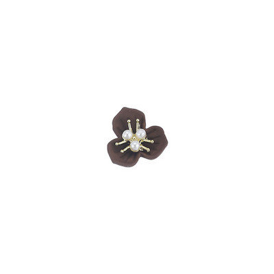 10db Flowers Core Nail Charms Pearl Floret Retro strassz ötvözet spray festék virágzás 3D Charm Alkatrészek Manikűr kiegészítők 12*12mm